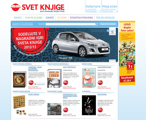 Prenovljena spletna trgovina prvega in največjega slovenskega knjižnega kluba