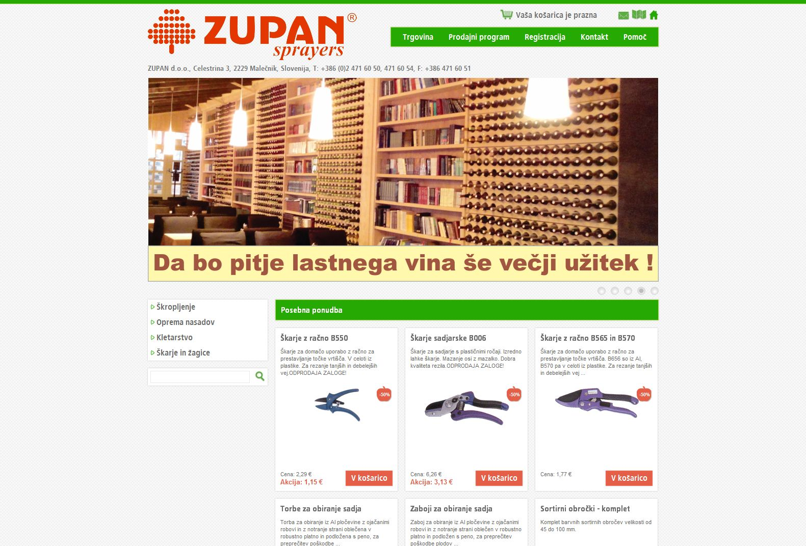 Spletna trgovina Zupan d.o.o. 